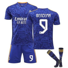 Tuta sportiva da trasferta del Real Madrid Royal, maglietta sportiva, 22/23, per adulti e bambini, in