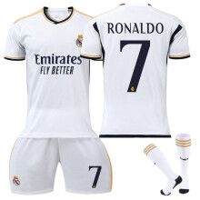 (24)Real Madrid Home sport Maglia Bambini Kit No. 7 Cristiano Ronaldo 23-24 0 24