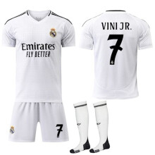Maglia sportiva Real Madrid Home Bambini e Adulti con Calzini n. 7 VINI JR 16