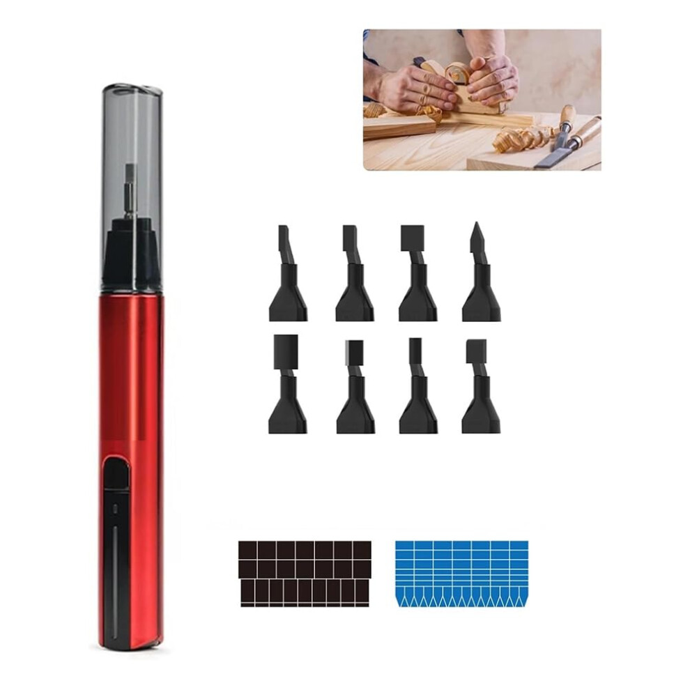 Reciprocating Detail Sander USB Fast Charging Sanding Pen With Eight Sanding Heads Self-Adhesive Sandpaper For Sanding-image-OPC-PMFHSGP-NEW