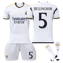 (S（165-170cm）)Tuta sportiva del Real Madrid Stagione 23-24 per adulti e bambini - N. 5 Bellingham-S（165-170cm）