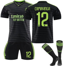 (XL(180-185cm))Maglia Real Madrid 22 23 set maglia sportiva NO.12 Camavinga XL(180-185cm)