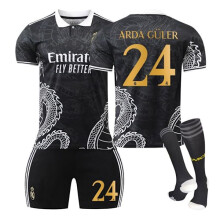 (28)Tuta sportiva Real Madrid 23-24 Versione modello drago Set per bambini e adulti Maglia della squadra