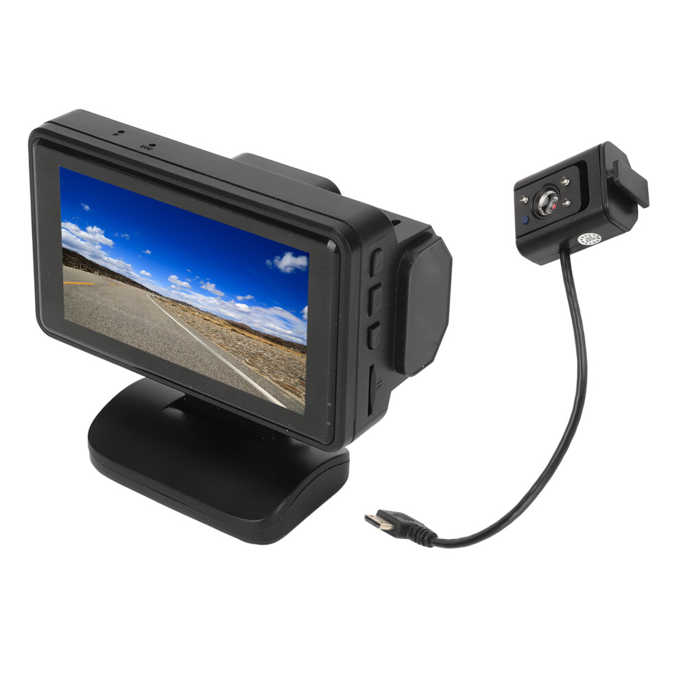Front Rear Dash Camera 1080P Hd Night Vision 3" Lcd Loop Recorder 8701354645153
