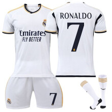 (Adulto XL（180-190cm）)Tuta sportiva Ronaldo 7 Real Madrid Stagione 23-24 per adulti e bambini[YDE] Adulto