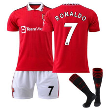 (Bambini 22 (120-130 cm)) Completo maglia sportiva Ronaldo Man United per bambini [YD] Bambini 22 (120-130