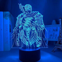 SBSG HSYPS-Lampada LED Anime Berserk Guts Figura per Camera da Letto Luce Notturna Decorativa Regalo