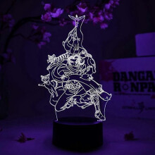 Lampada SBSG Gundham Tanaka Otaku Danganronpa 3 Anime Lamp Figure Night Light, 16 colori RGB LED con
