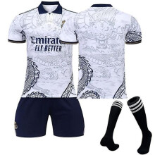 (Bambini 28 (150-160 cm)) Tuta sportiva con motivo drago del Real Madrid Stagione 22-23 Adulti Bambini