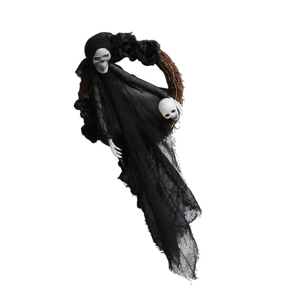 1 Sztuka Dekoracyjny Wianek Halloweenowy Babcia Do Wieszania-image