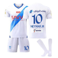 (xxl)sport tuta Match Kit Bambini Adulto - Neymar JR 10 Al Hilal Bianco V . XXL xxl