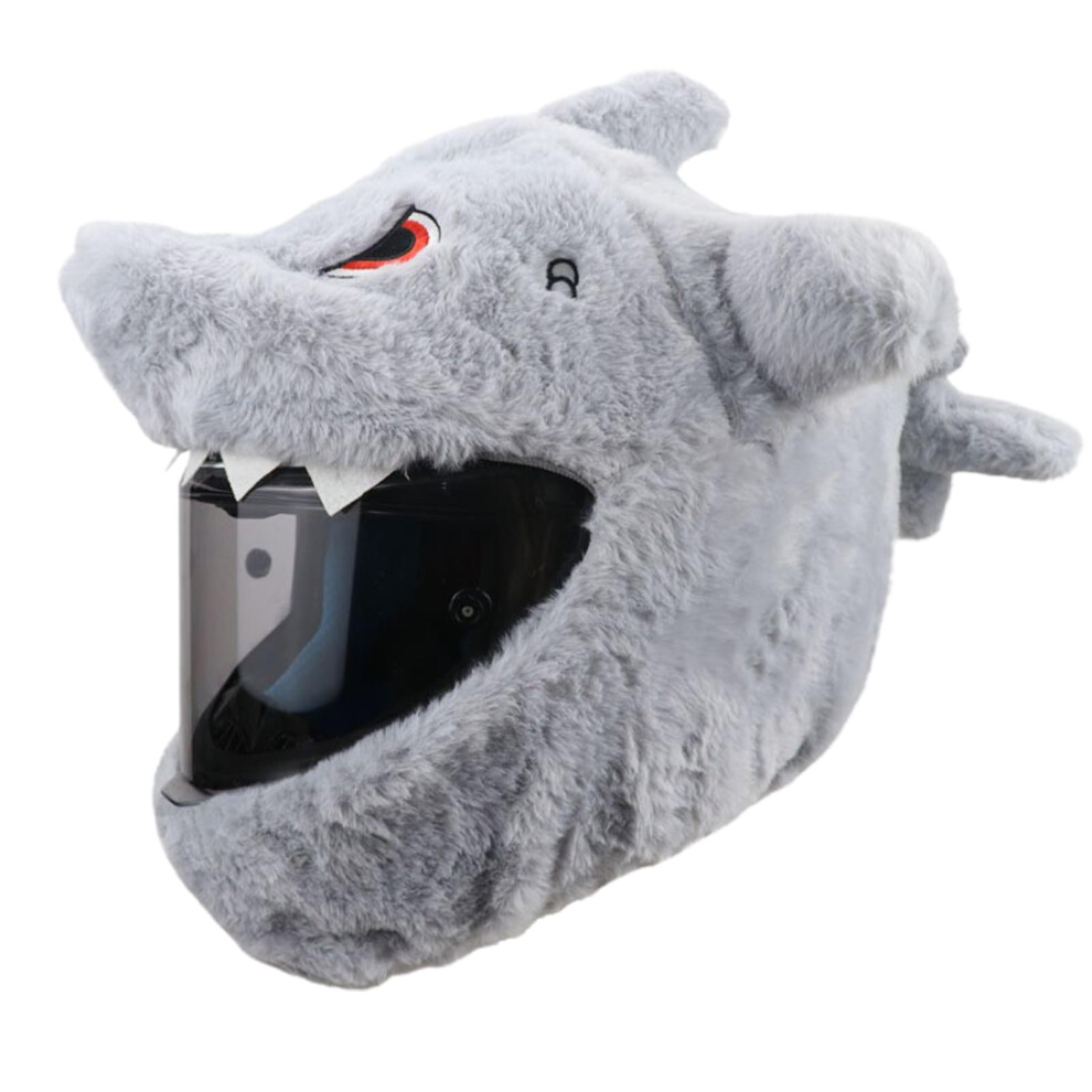 Funny Motorcycle Helmet Shark Shape Plush Covers For Motorbike Helmets Dust Protection Personalized Plush Animal Covers 9354506517717