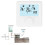 Digital LCD Temperature Controller 30-230VDC Programmable Thermostat White 6