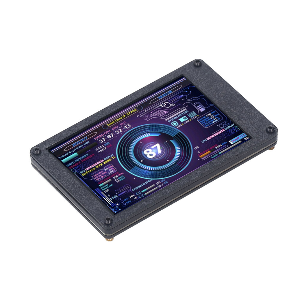 Usb Mini 3.5" Ips Screen, Brightness Adjustable, Compatible With Windows & Raspberry Pi 7901354648593