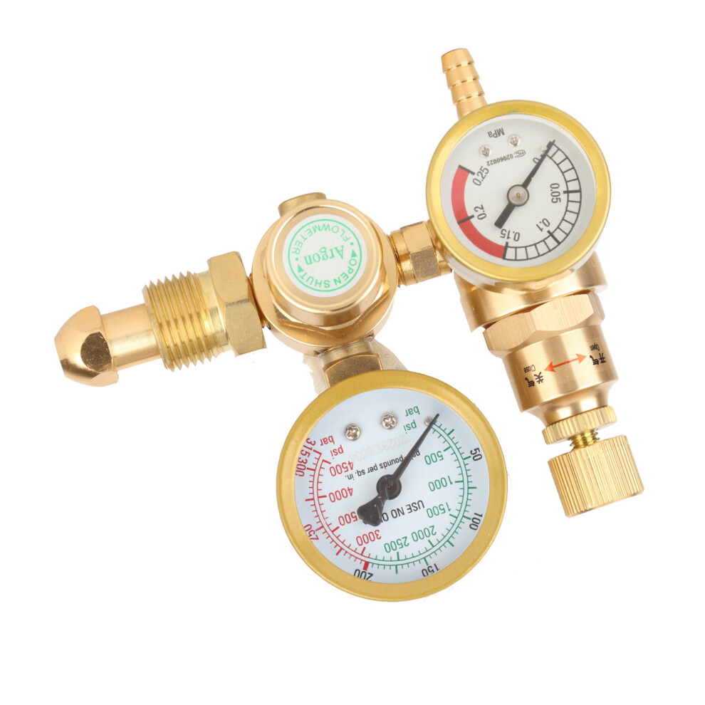 Reliable Argon Co2 Flowmeter Regulator With Knob Mig Tig 0-4500 Psi 4381354648602