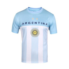 Tuta sportiva Argentina - Tuta sportiva a maniche corte, maglietta sportiva grafica della squadra nazionale,