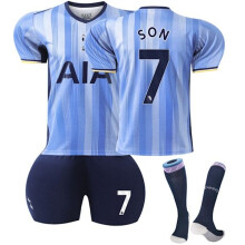 (18)Tottenham Hotspur Away Kit Bambini e Adulti Maglia sportiva n. 7 SON 18