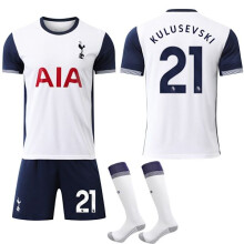 (26)Tottenham Hotspur 2024-25 Maglia sportiva da casa n. 21 Kulusevski Adulto 26
