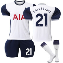 (XXL)Camiseta deportiva local del Tottenham Hotspur para adultos n.º 21 Kulusevski Local XXL