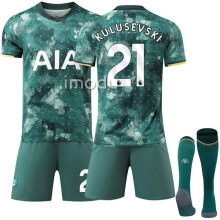 (16) Maglia sportiva da trasferta del Tottenham Hotspur n. 21 Kulusevski V . Via 16