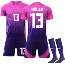 (20) Camiseta deportiva de visitante de Alemania para la Eurocopa 2024 para niños n.º 13 MULLER 20