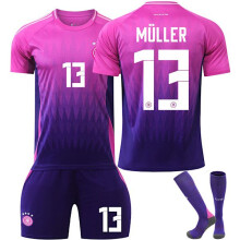 Maglia da trasferta per bambini UEFA EURO 2024 Germania con calzini NO.13 MULLER NO.13 MULLER NO.13