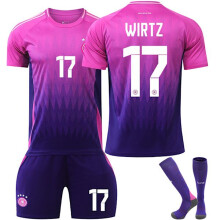 Conjunto de chándal deportivo para niños de la UEFA Euro 2024 Alemania (con calcetines) N.º 17 WIRTZ