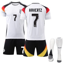 (Adulto M)Camiseta deportiva local para niños de la UEFA Euro 2024 Alemania n. 7 Havertz Adulto M