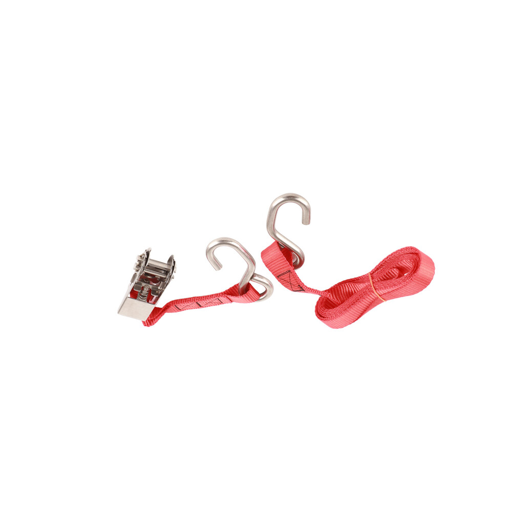 1In 25Mm Red Ratchet Tie Downs - Durable For Heavy Luggage 4921354650054