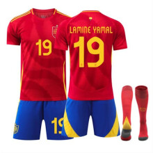 (28)UEFA Euro 2024 Spagna Home Kids sport Kit No. 19 28