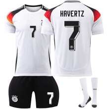 (26) UEFA Europameisterschaft 2024 Nr. 7 HAVERTZ Sporttrikot Kinder Heimtrikot Schwarz Heim Schwarz