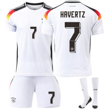 UEFA Europameisterschaft 2024 Nr. 7 HAVERTZ Sporttrikot Kinder Heimtrikot Weiß 22