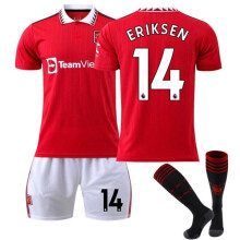 WC Red Devils Heimtrikot Nr. 14 Eriksen Sporttrikot für Erwachsene XL (180-185 cm)