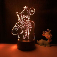 WJ 3D LED-Lampe Anime-Kettensägenmann für Schlafzimmerdekoration, Nachttischlampe, Kindergeburtstagsgeschenk,