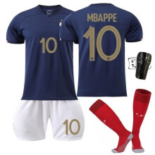 WM 2022 Frankreich #10 Mbappé Kinder-Sporttrikot Bunt 20