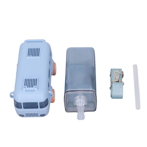 Wasserflasche in Busform, 360 auslaufsicher,