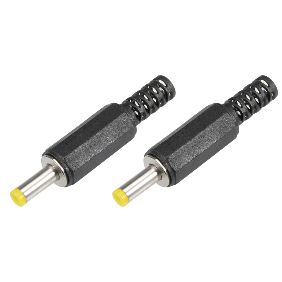 Dc Male Connector 4.0Mm X 1.7Mm Power Cable Jack Adapter 2-Pack Black 9393856602926