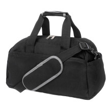 Travel-Friendly Gym Bag Multi-Pocket Design Adjustable Strap Black For Gym And Travel