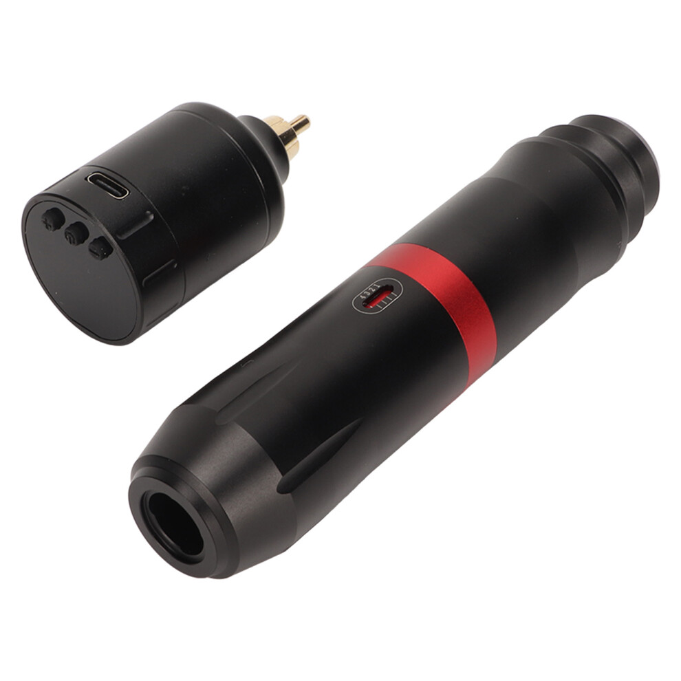 Black Professional Rotary Tattoo Pen With 1300Mah Battery Finish
