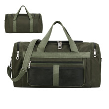 Workout Bag Large Capacity Duffel With Shoe Compartment Waterproof Gym Backpack For Outdoor Swimming Light Green