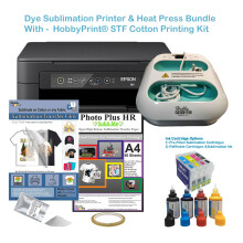 HobbyPrint® Epson XP-2200 Sublimation Printer Bundle with 9x9 Inch Handheld Heat Press