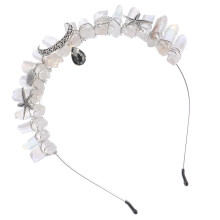 1Stk Schwarzer Kristall Haarschmuck Haarreif Braut Und Festmode
