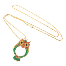 Owl Lupe Halskette Vintage Anhänger Für Frauen
