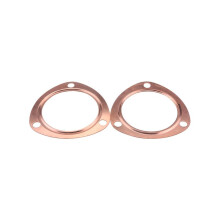 Exhaust Gasket Copper 2.5 Inch Flange, Header And Collector Gasket, 2 Pieces, Compatible With SBC BBC 302 350