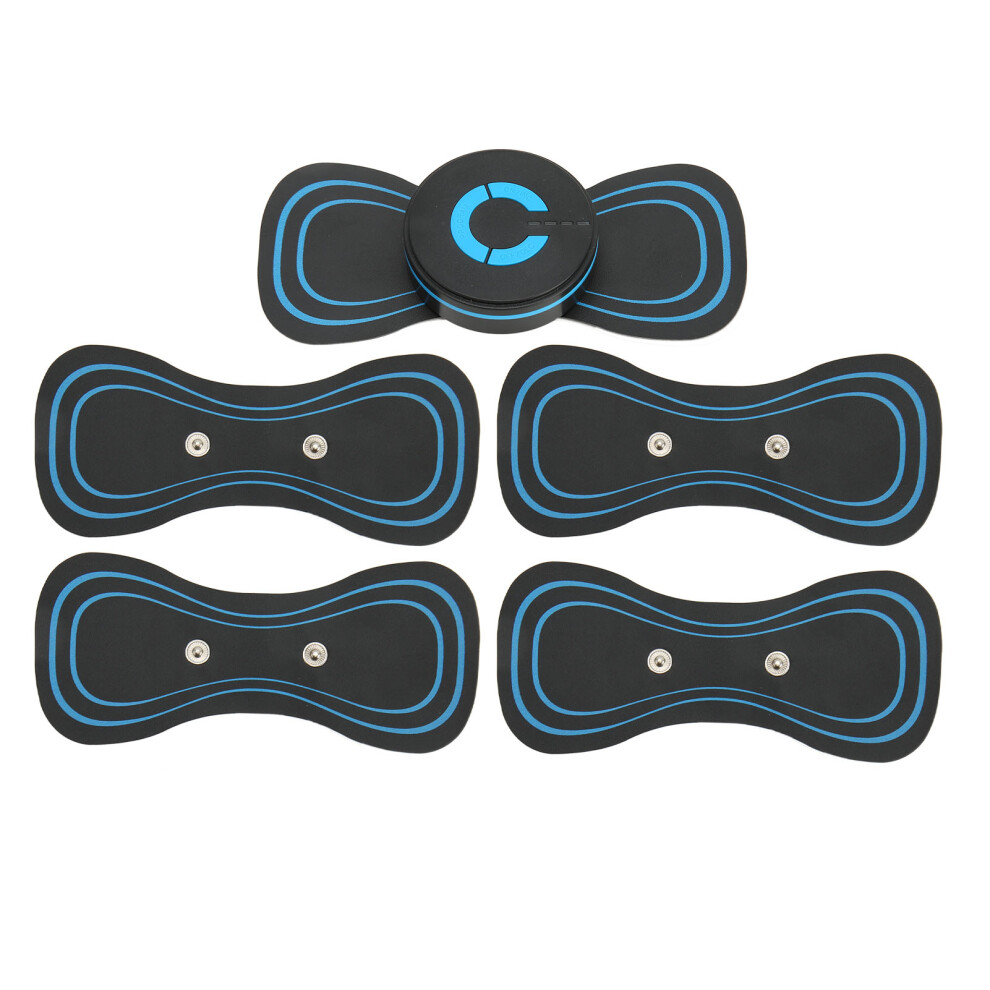 6-Mode USB EMS Pulse Neck Massager - Compact 120mAh Auto Shut-Off