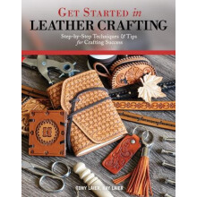Get Started in Leather Crafting by Kate Laier Paperback Book
