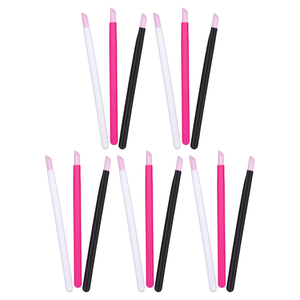 Ohphcall 60 Pcs Cuticle Pusher File Buffer Pen For Manicure Pedicure