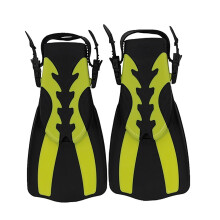 Frog Shoes For Diving Snorkelling Freediving Long Flippers For Snorkelling Yellow EU 36-41