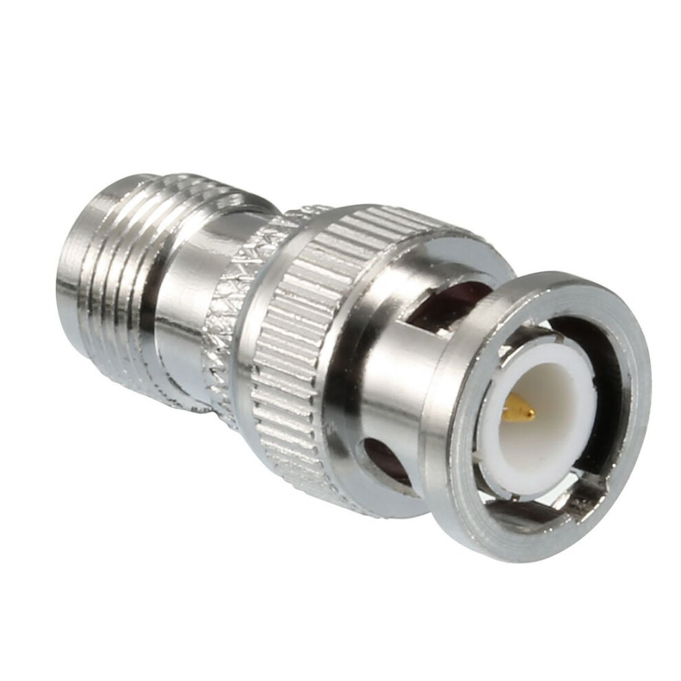 Bnc Male To Tnc Female Jack M/F Straight Type Adapter Connector Tone Rf Coaxial Adapter Silver 9393856605194