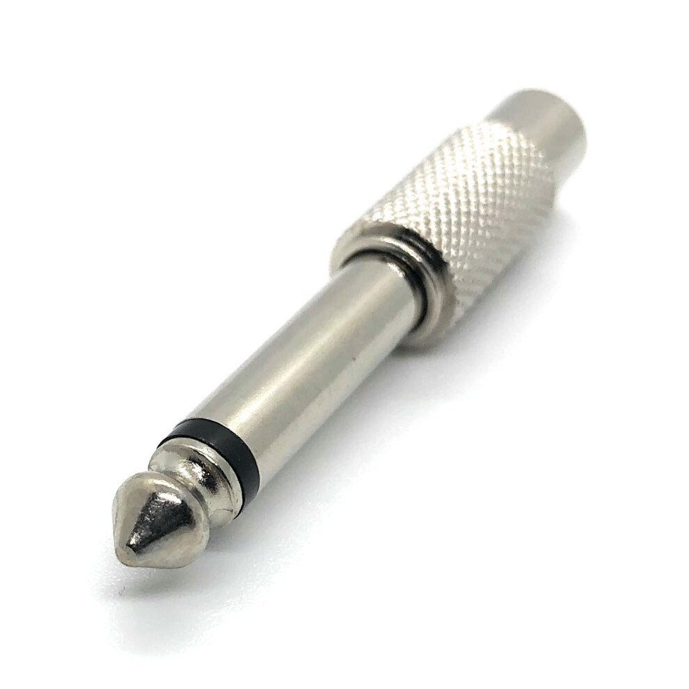 Rca (Female) To 6.35Mm (1/4 Inch) Mono Jack (Male) Adapter/Converter For Audio Equipment, Amps, Guitar Pedals 9084446599183